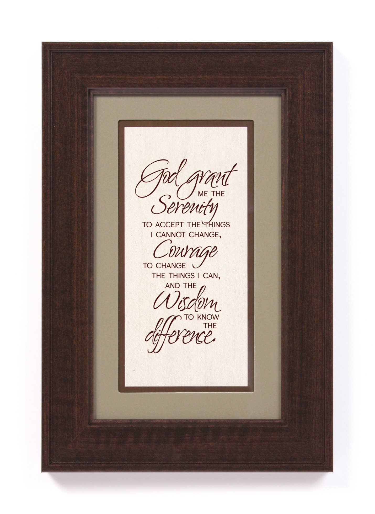 Serenity Prayer - Traditions Framed Art 8.5 X 12.5