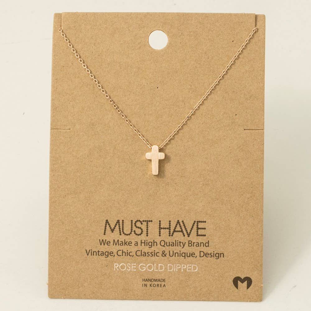 Dainty Mini Cross Pendant Necklace