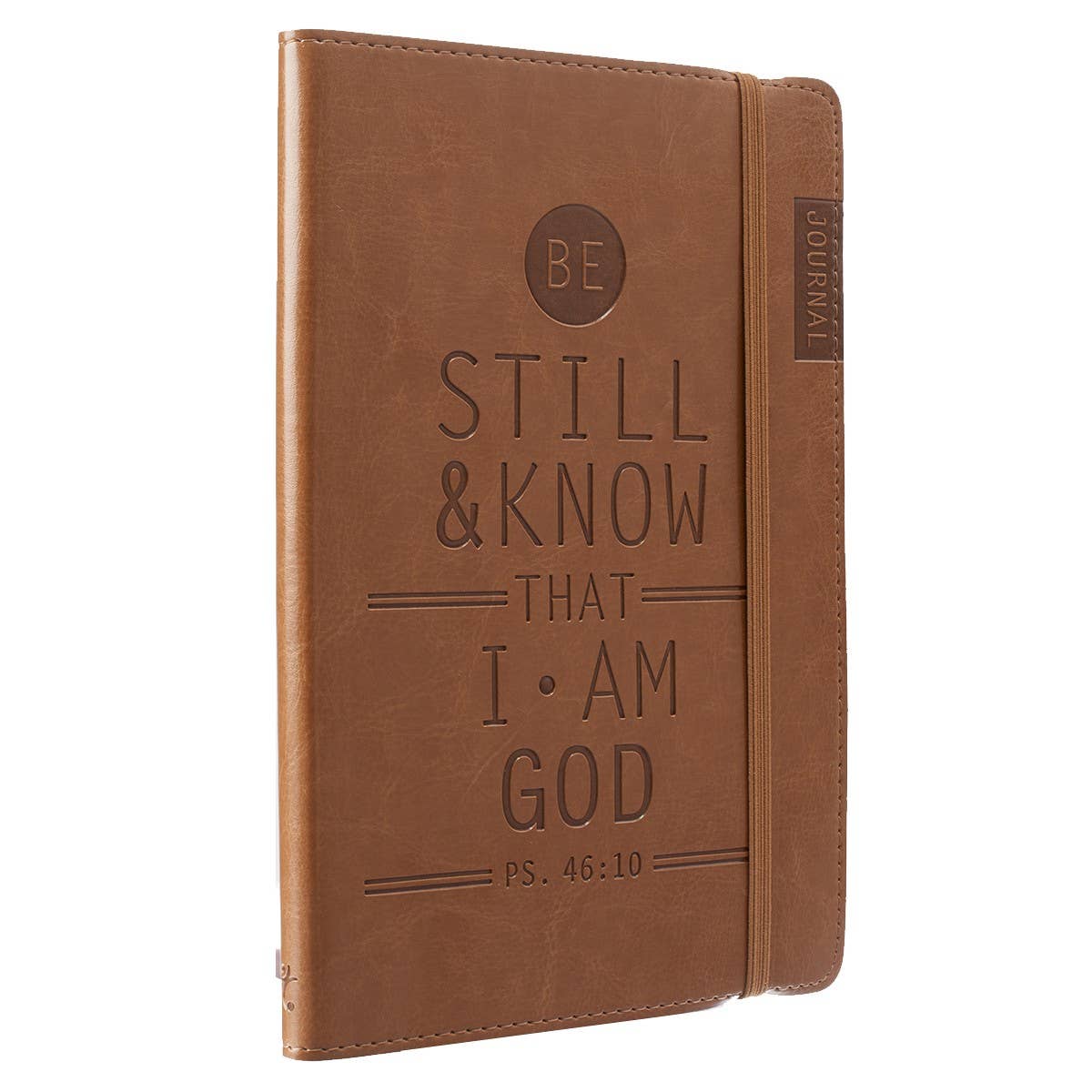 Journal w/Elastic Be Still Brown Ps. 46:10