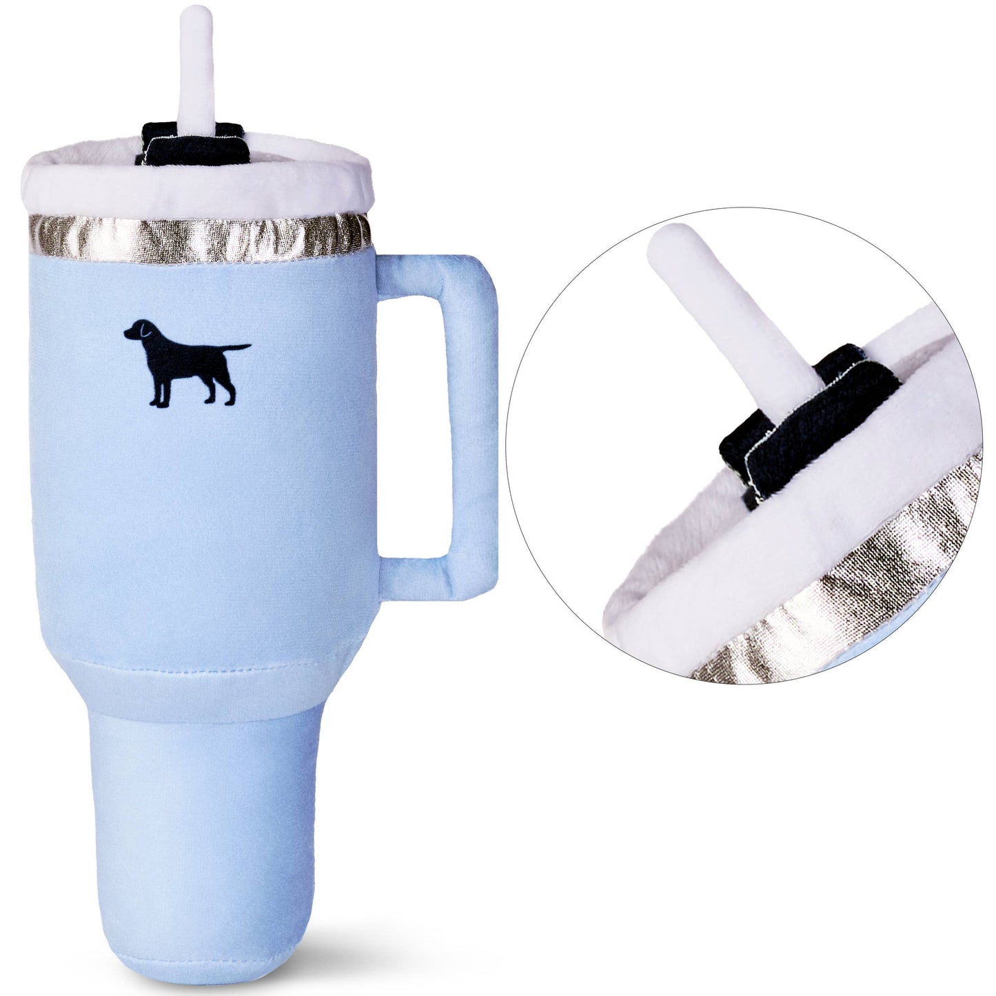 PUPROAR Pup Cup Tumbler Plush  Squeaker Dog Toy