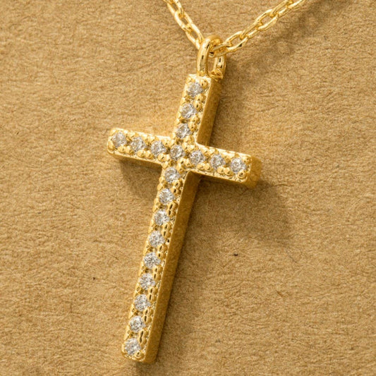 Pave Cross Pendant Necklace