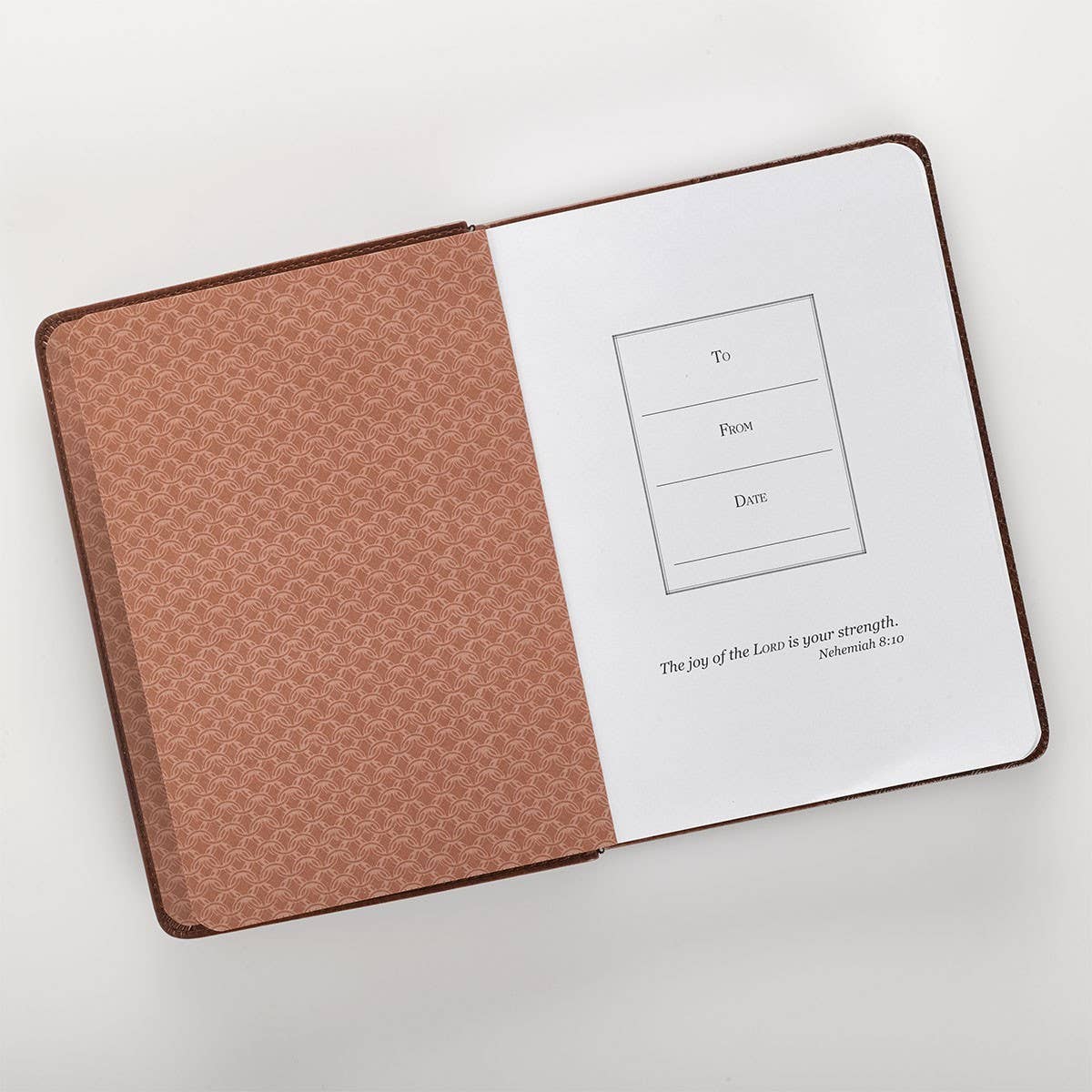 Journal Handy Brown Strong & Courageous Josh. 1:9