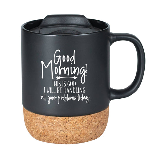 Good Morning - Designer Mugs-Cork