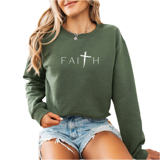 Faith Sweatshirt. - Christian Spring Tee - Summer 2025