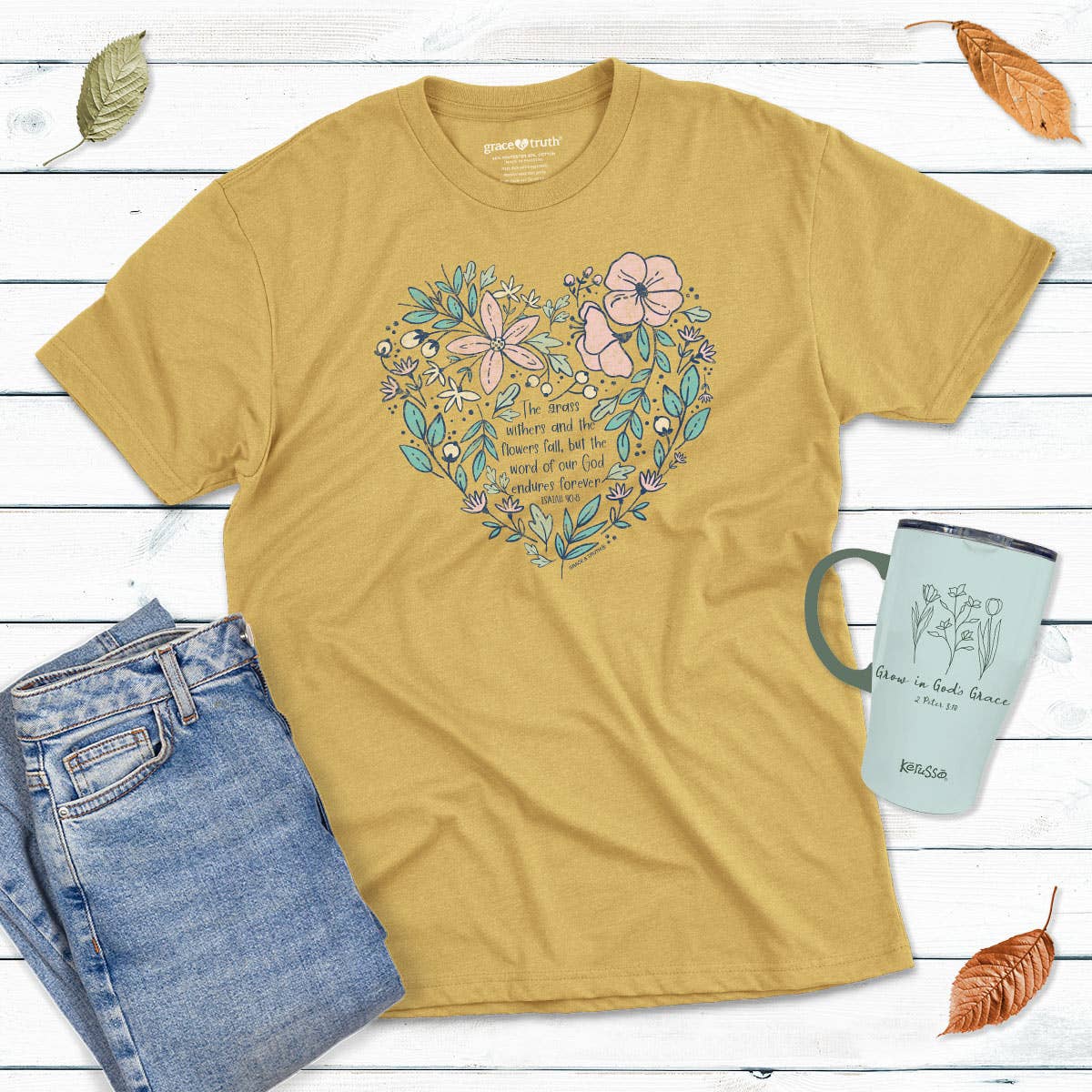 Grace & truth Womens T-Shirt Grass Withers